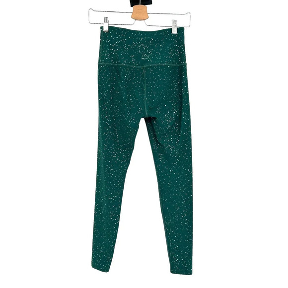 Beyond Yoga Alloy Sparkle High Waisted 7/8 Leggings Green Size Small - Picture 4 of 9